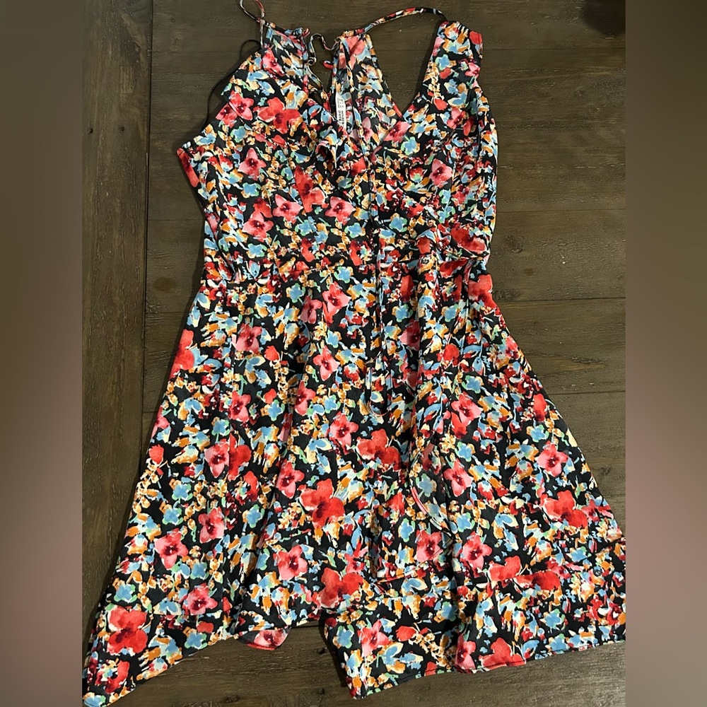 Zara medium floral wrapped dress